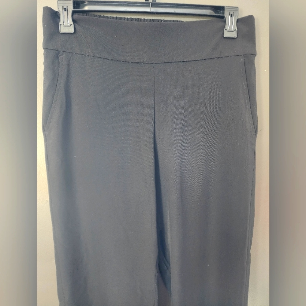Liverpool Los Angeles High Waisted Wide Leg Pant Black size 12/31